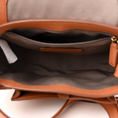 Marc Jacobs Pebbled Calfskin Maverick Saddle Bag Smoked Almond 5 of 10