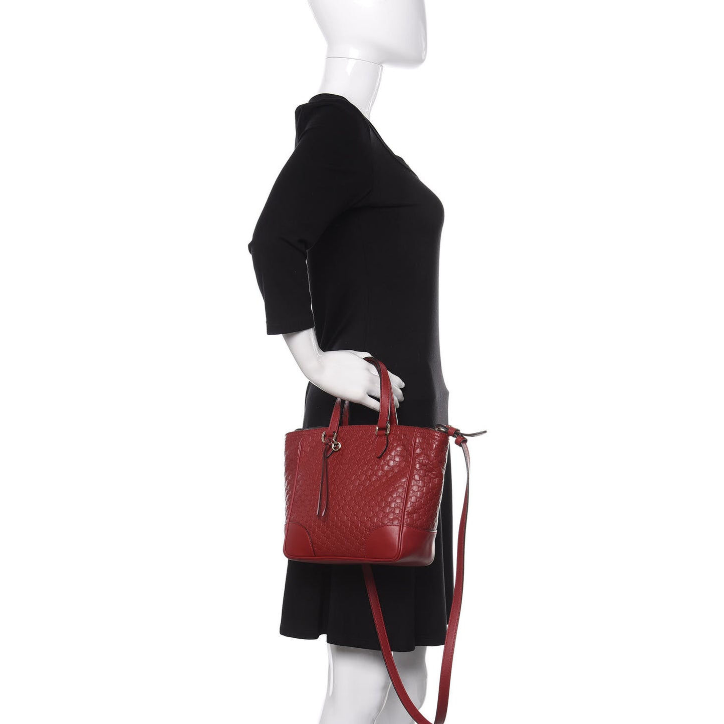 Microguccissima Small Bree Tote Red