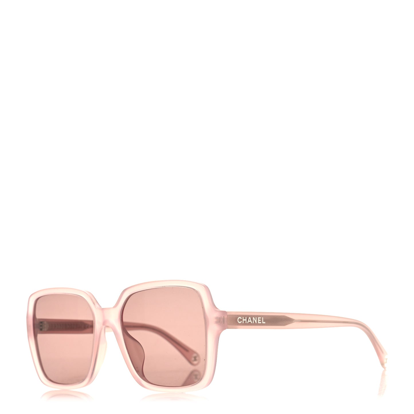 Acetate Square Sunglasses 5505 Light Pink