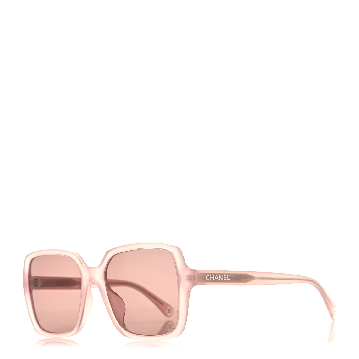 Chanel Acetate Square Sunglasses 5505 Light Pink 1 of 6