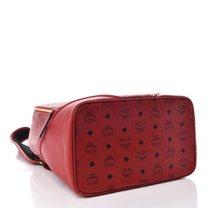MCM Visetos Medium Duke Backpack Ruby Red 4 of 14