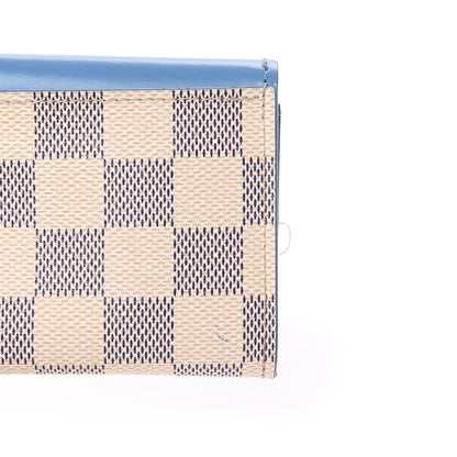 Louis Vuitton Damier Azur Zoe Wallet Bleuet 7 of 8