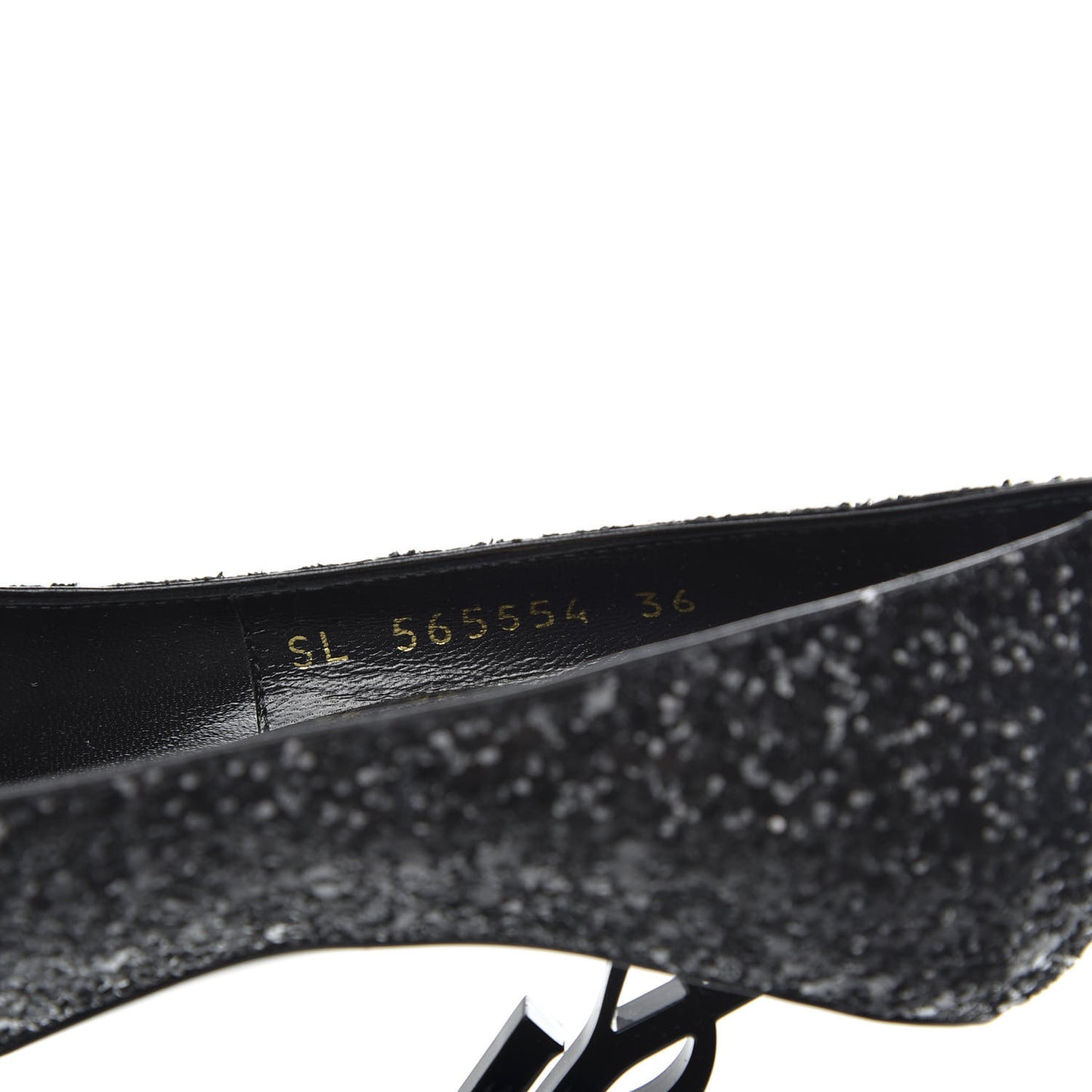 Glitter Opyum 100 Pumps 36 Black