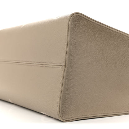 Louis Vuitton Empreinte Monogram Giant Onthego MM Tourterelle Creme 9 of 13