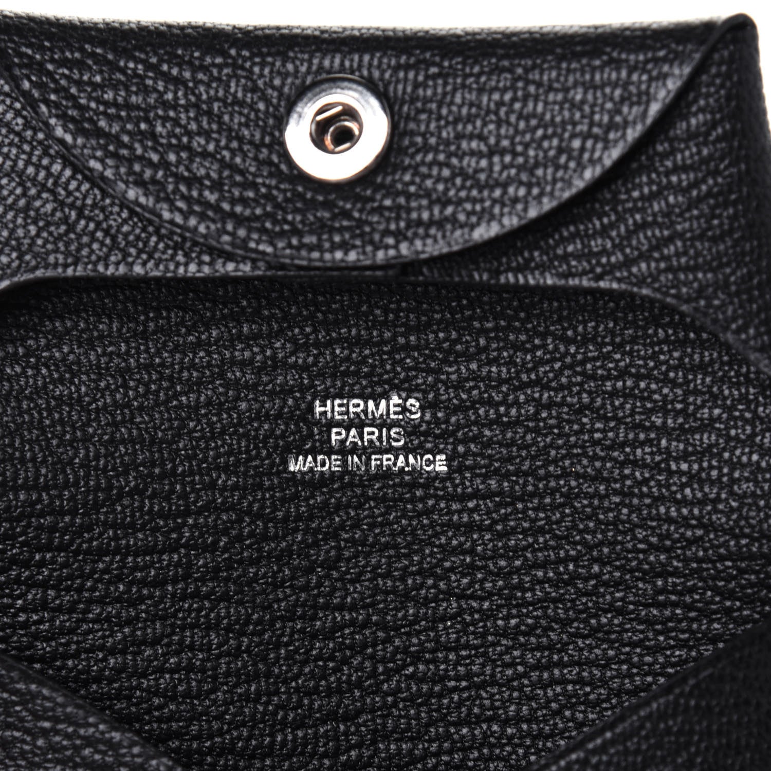 Hermes Chevre Mysore Bastia Coin Purse Black 6 of 10