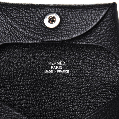 Hermes Chevre Mysore Bastia Coin Purse Black 6 of 10