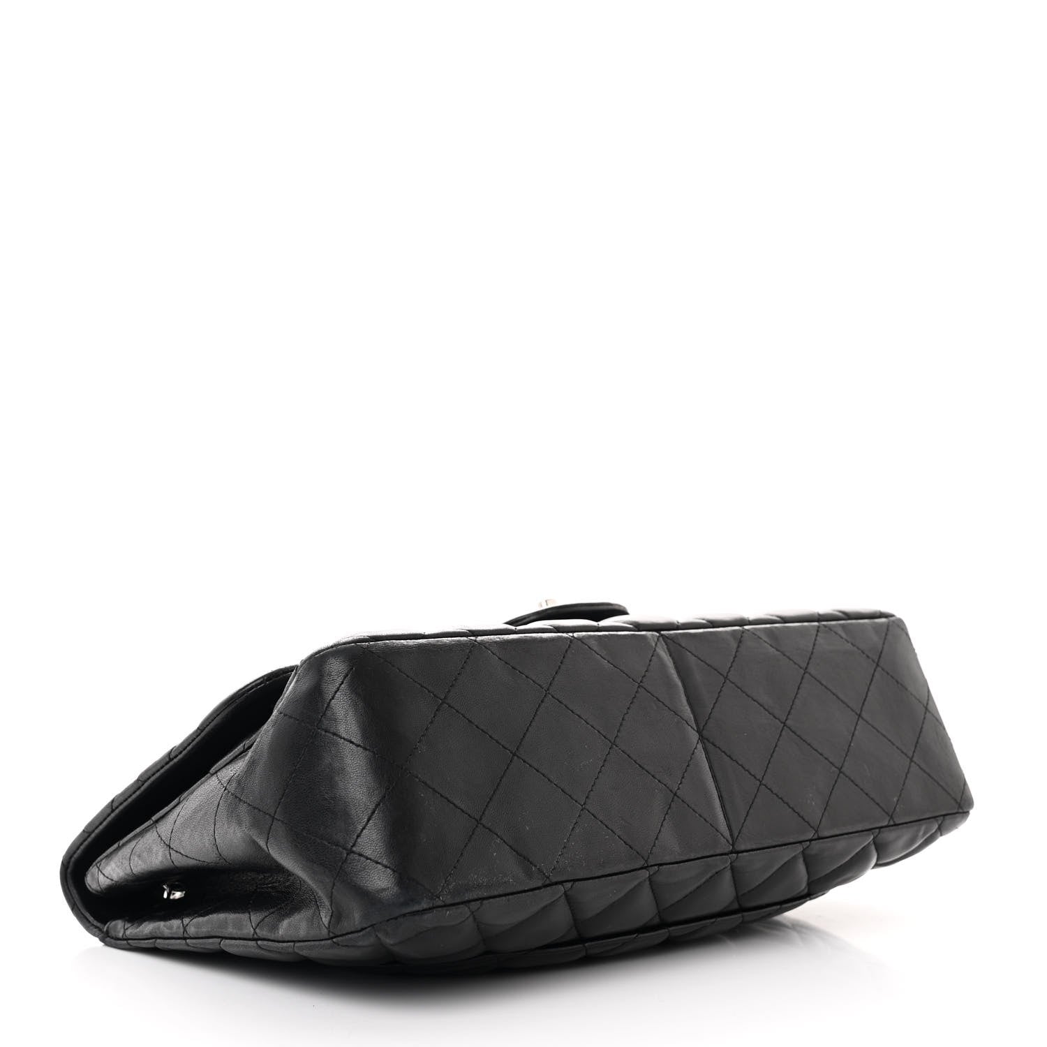 Chanel Lambskin Quilted Jumbo Single Flap Black 4 of 11