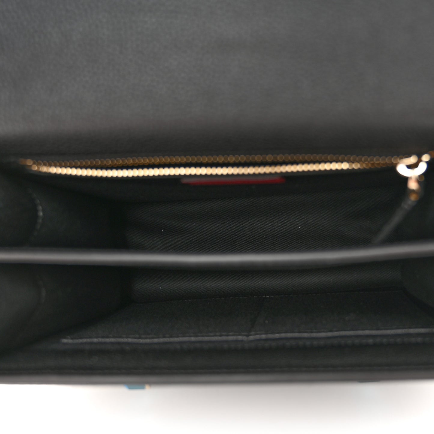 Grainy Calfskin Embossed VLTN Uptown Top Handle Bag Black