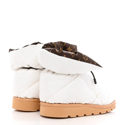 Louis Vuitton Nylon Monogram Pillow Comfort Ankle Boot 36 White 4 of 8