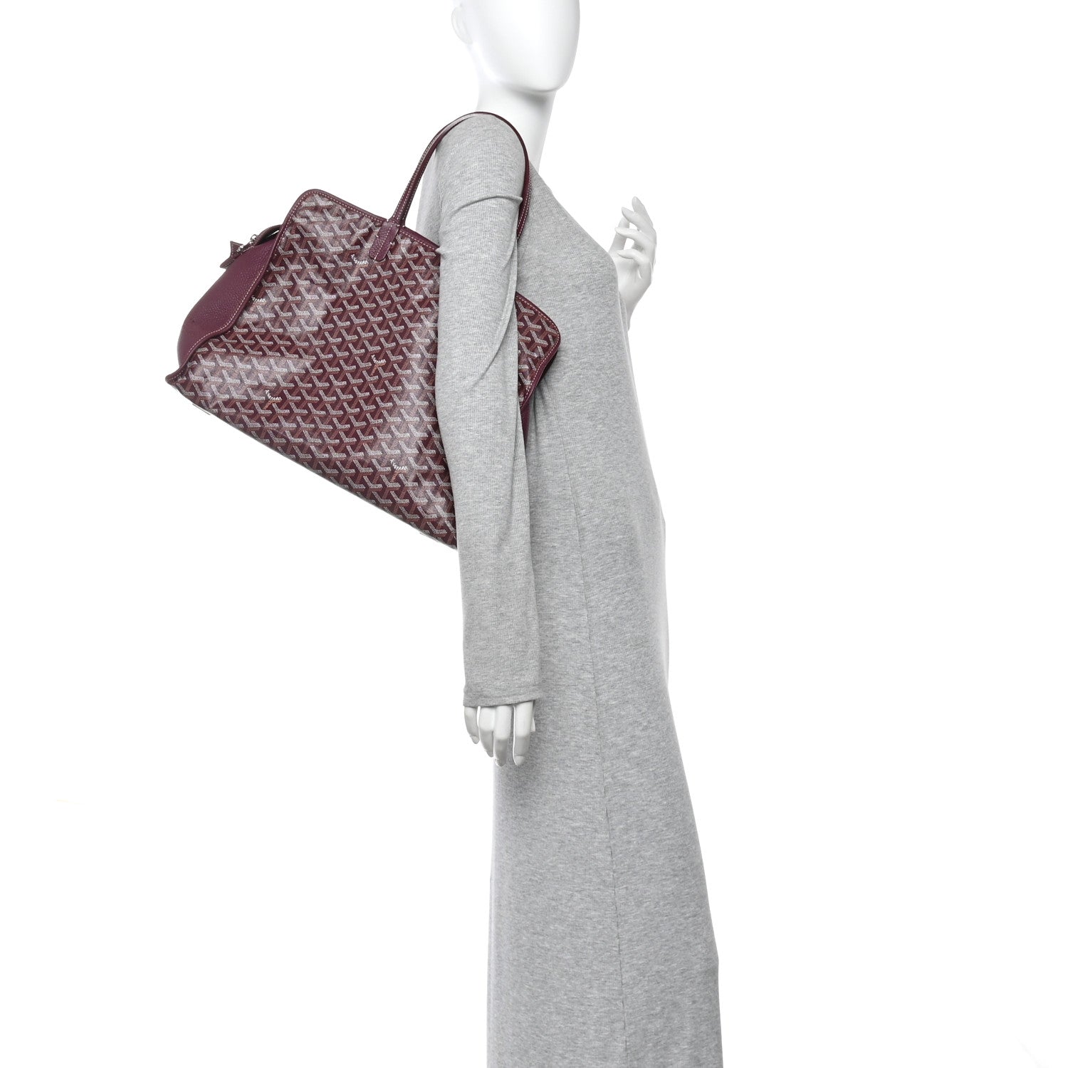 Goyard Goyardine Sac Hardy Pet Carrier PM Burgundy 2 of 10