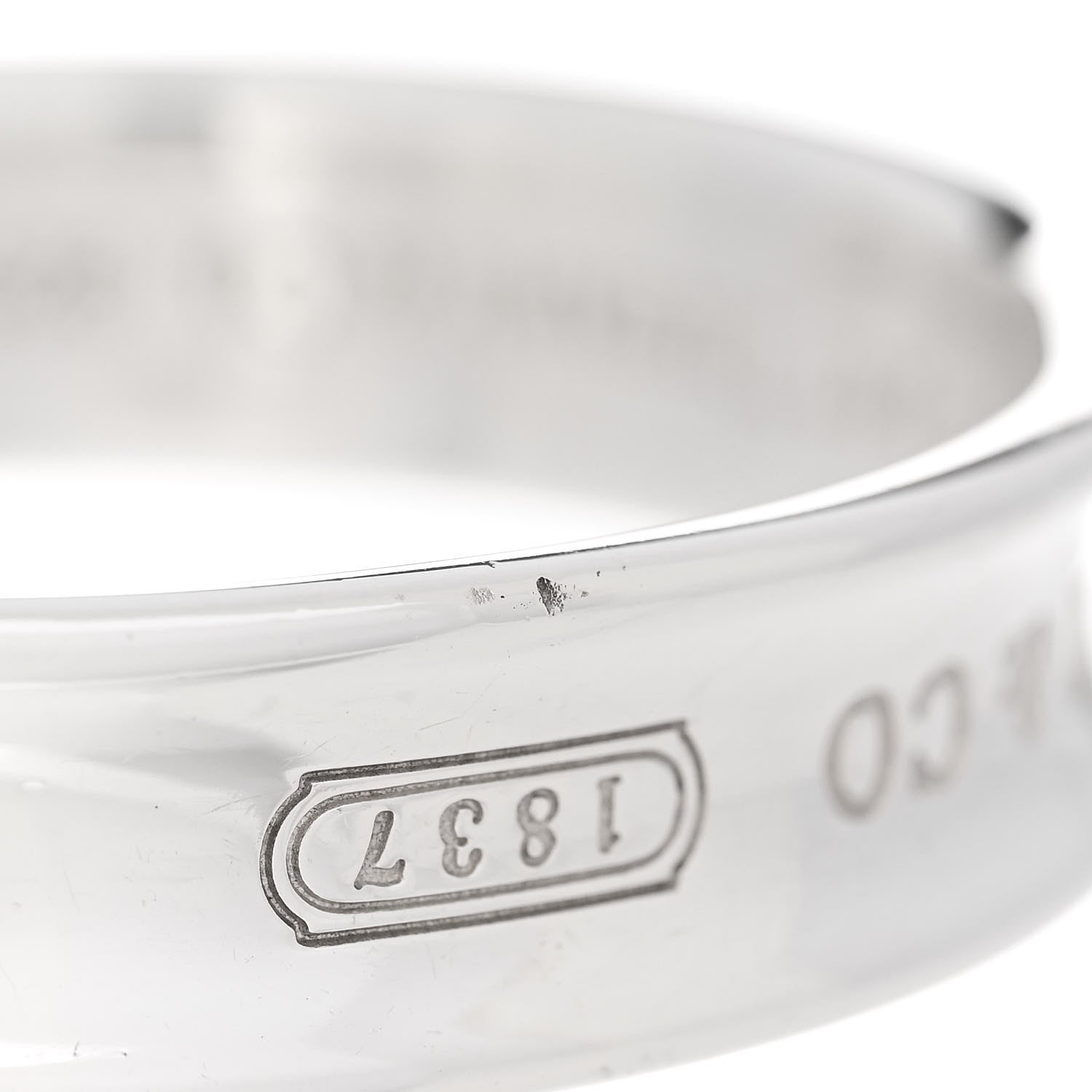 Tiffany Sterling Silver 1837 Cuff Bracelet 6 of 6