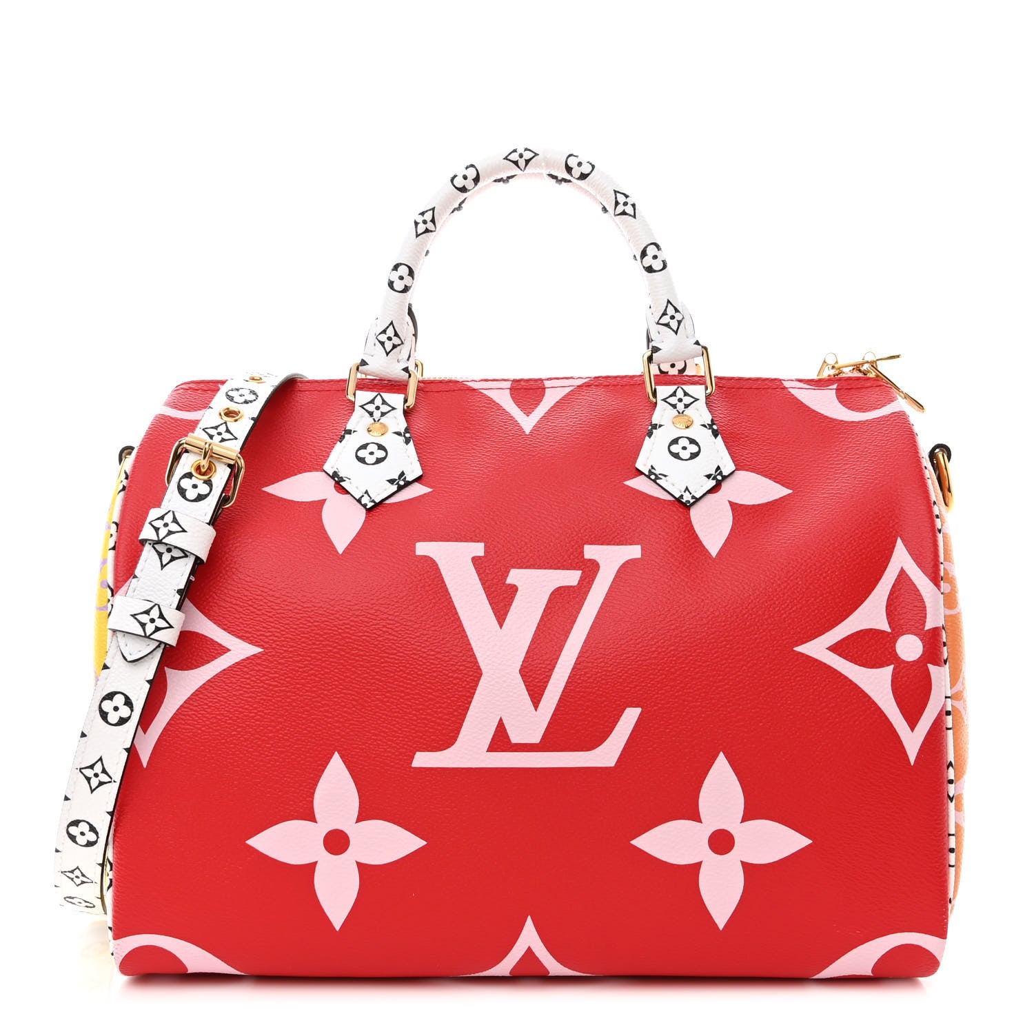 Louis Vuitton Monogram Giant Speedy Bandouliere 30 Rouge 1 of 10