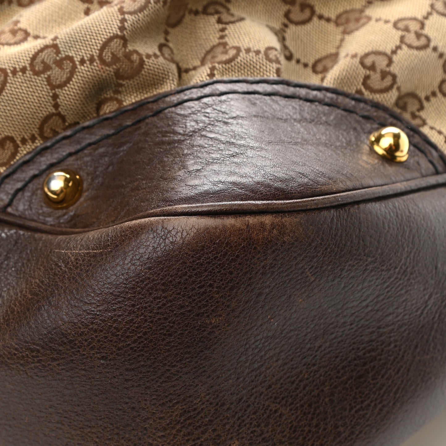Monogram Large Jockey Hobo Dark Brown