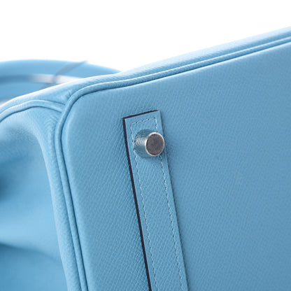 Hermes Epsom Birkin 30 Bleu Du Nord 7 of 34