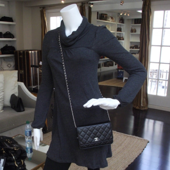Chanel Lambskin Quilted Wallet On Chain 2 of 10