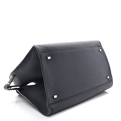 The Row Matte Grained Calfskin Soft Margaux 15 Marine 4 of 9