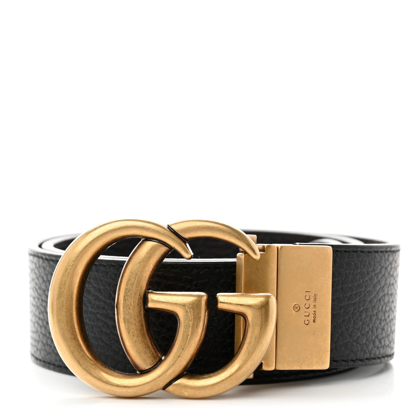 Calfskin Double G Reversible 37mm Belt 70 28 Black Cocoa