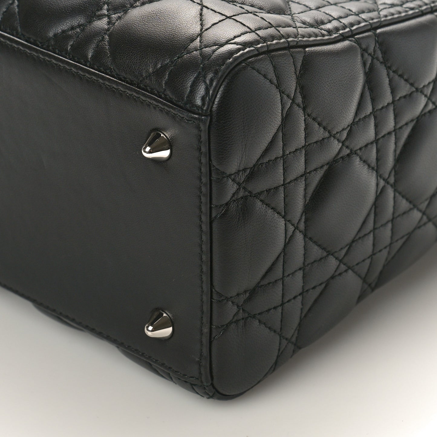 Lambskin Cannage Medium Lady Dior Black