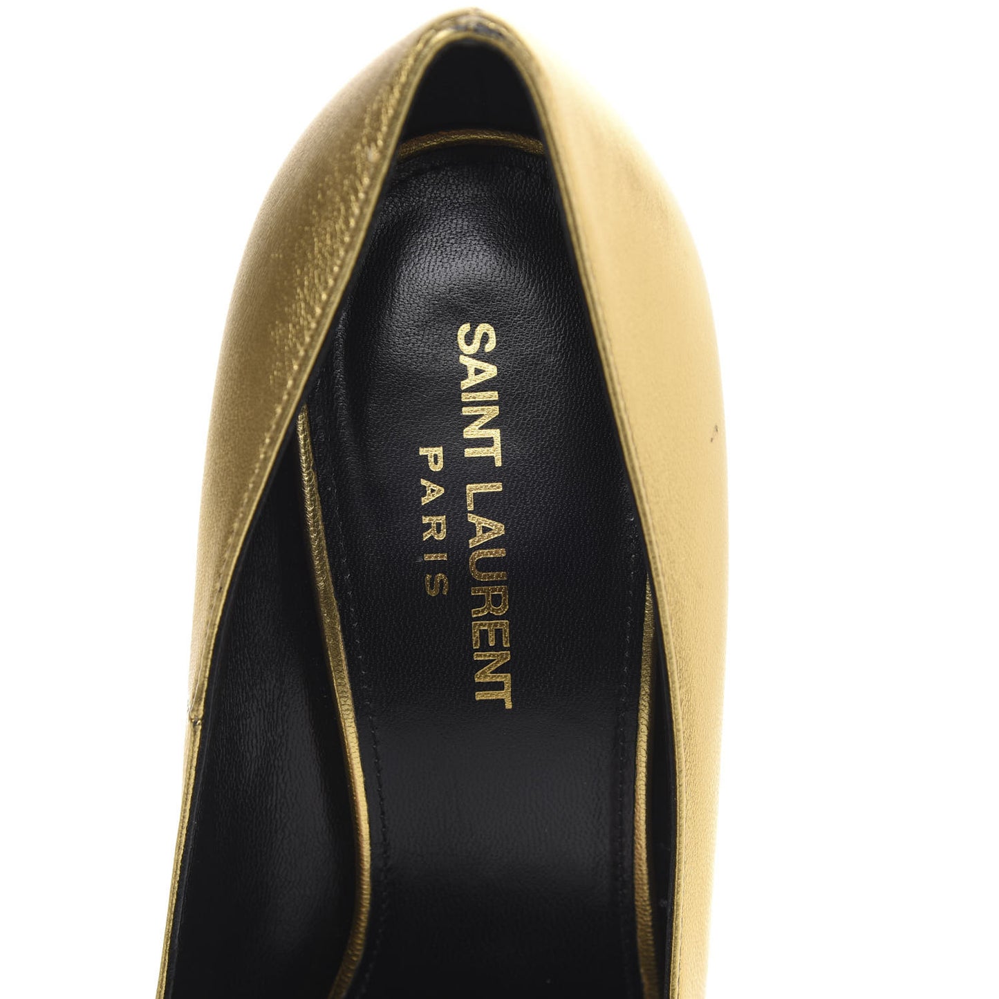 Calfskin Opyum 100 Pumps 39 Gold