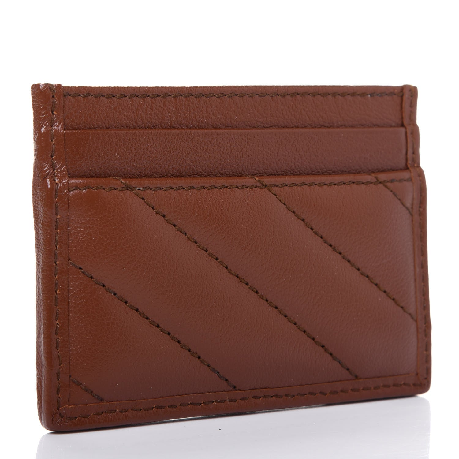 Gucci Azalea Calfskin Matelasse Diagonal GG Marmont Card Holder Cuir 3 of 10