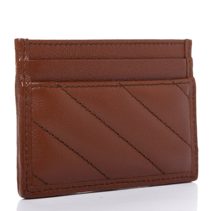 Gucci Azalea Calfskin Matelasse Diagonal GG Marmont Card Holder Cuir 3 of 10