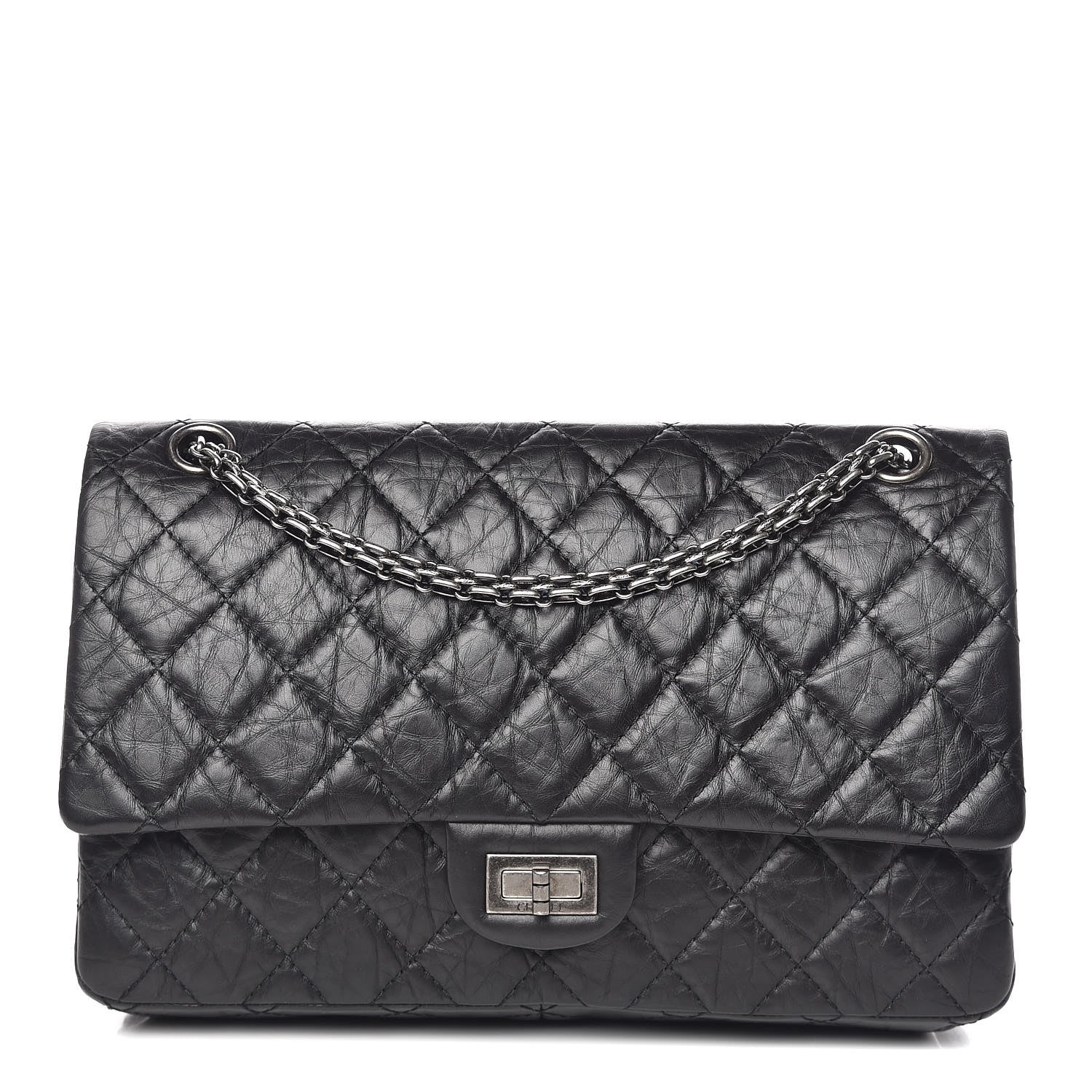 Chanel Aged Calfskin Quilted 2.55 Reissue 226 Flap Black 1 of 11