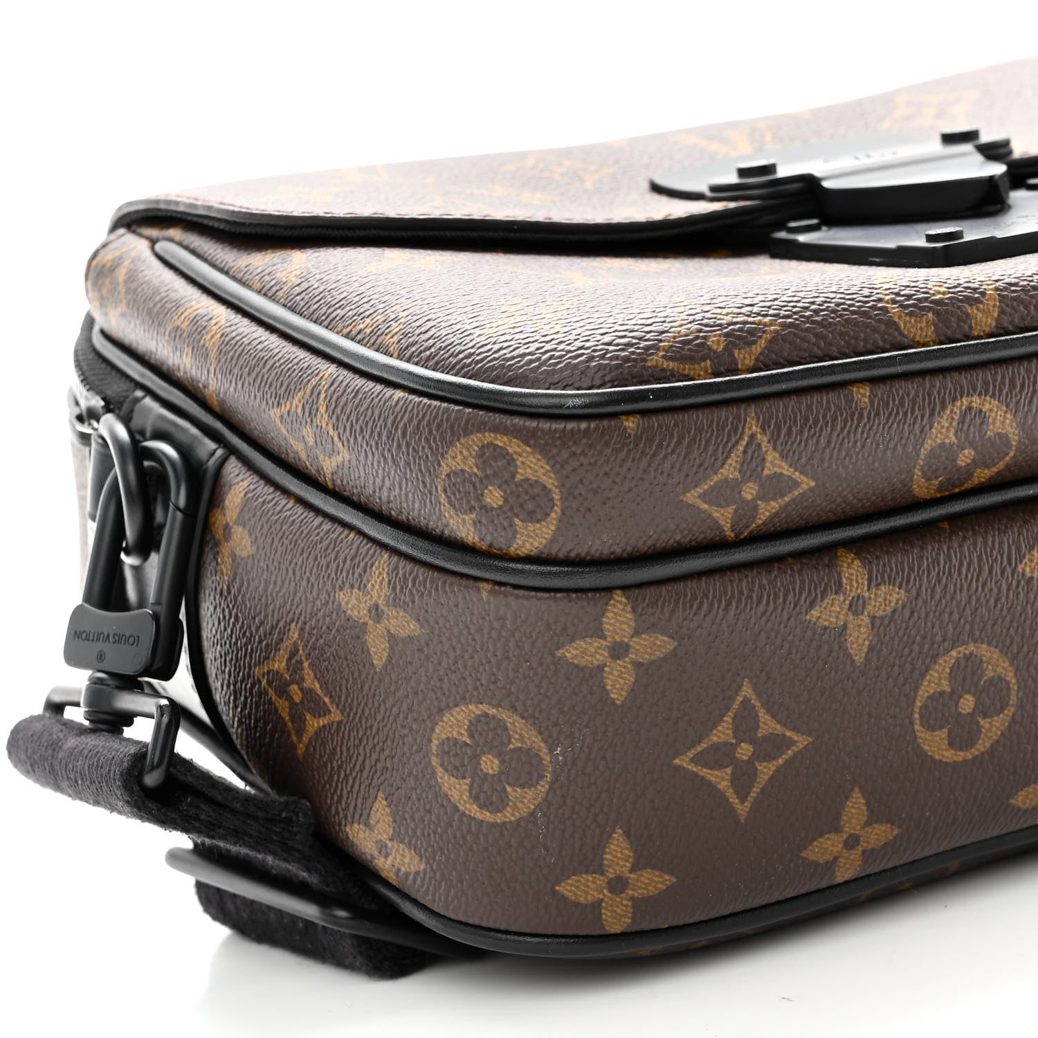Louis Vuitton Monogram Macassar S Lock Messenger 8 of 10