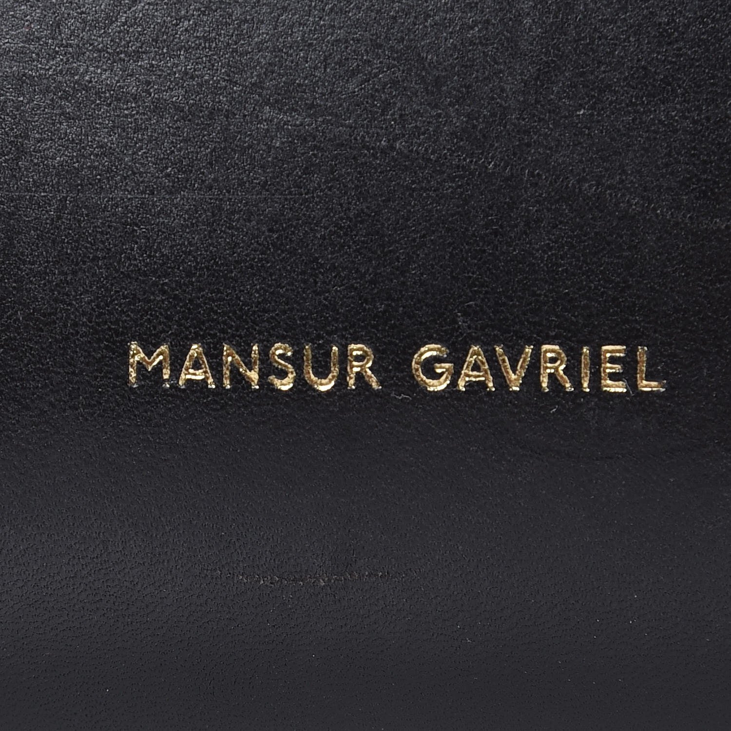 Mansur Gavriel Calfskin Mini Bucket Bag Black Argento 6 of 20
