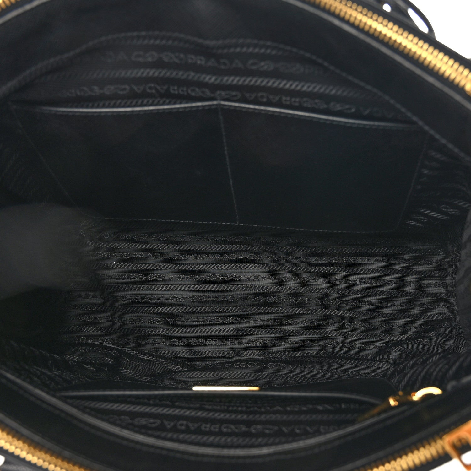 Prada Saffiano Medium Galleria Double Zip Tote Black 5 of 8