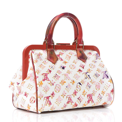 Louis Vuitton Watercolor Aquarelle Frame Speedy White 3 of 9