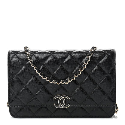 Chanel Caviar Quilted Wallet On Chain WOC Black 1 of 9