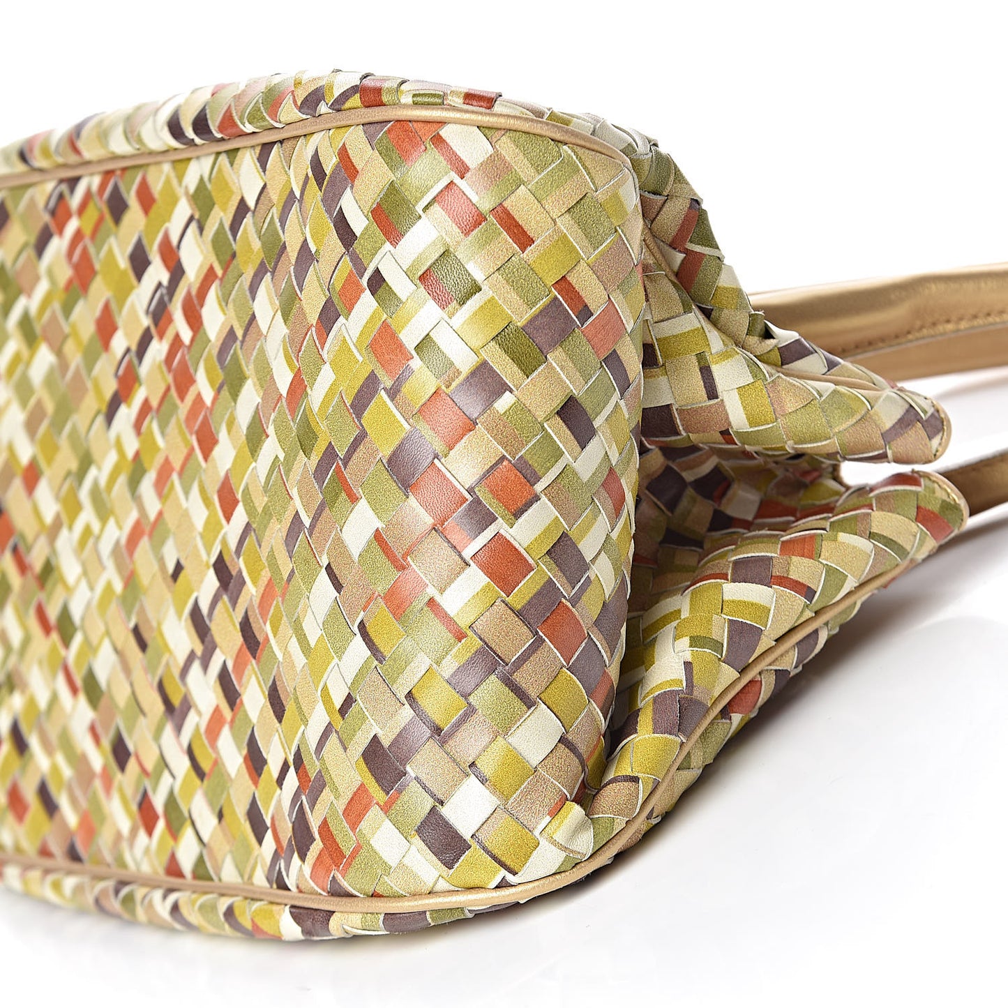 Nappa Intrecciato Satchel Multicolor