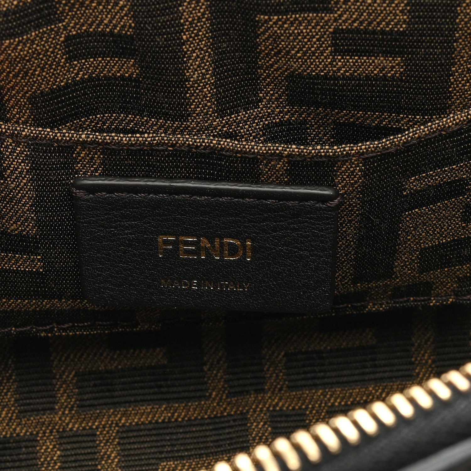 Fendi Vitello King Plexiglass Logo Embossed Mini By The Way Top Handle Boston Bag Black 6 of 9