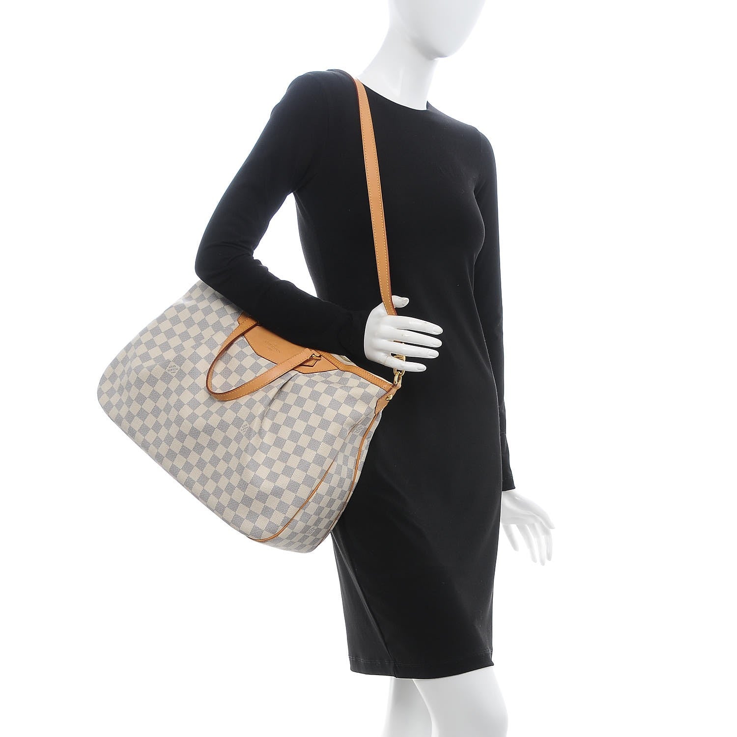 Louis Vuitton Damier Azur Siracusa GM 3 of 10