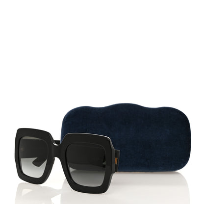 Gucci Square Frame Glitter GG0102S Sunglasses Black 8 of 8