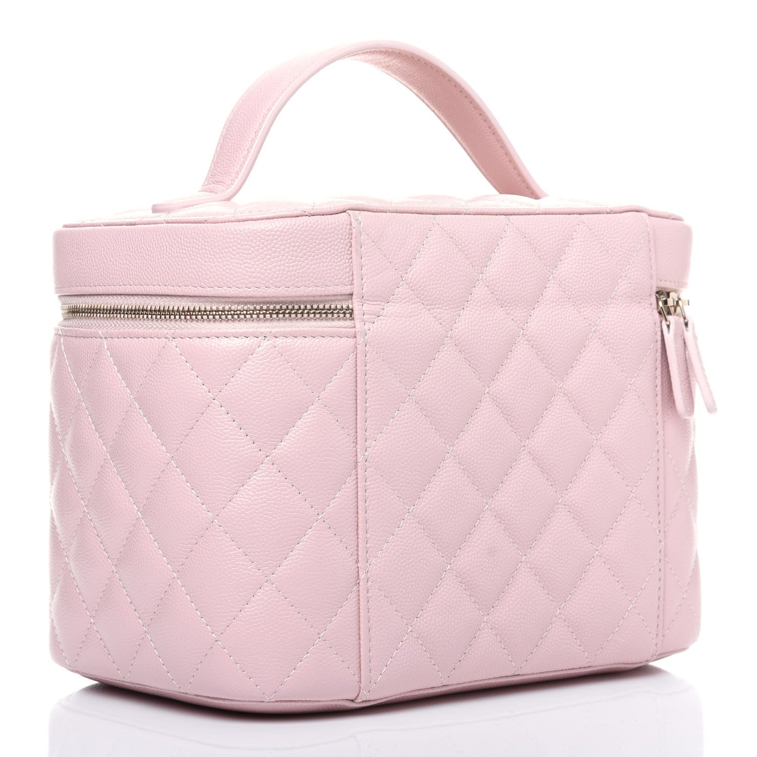 Chanel Caviar Quilted Large Vanity Pouch Light Pink 3 of 13