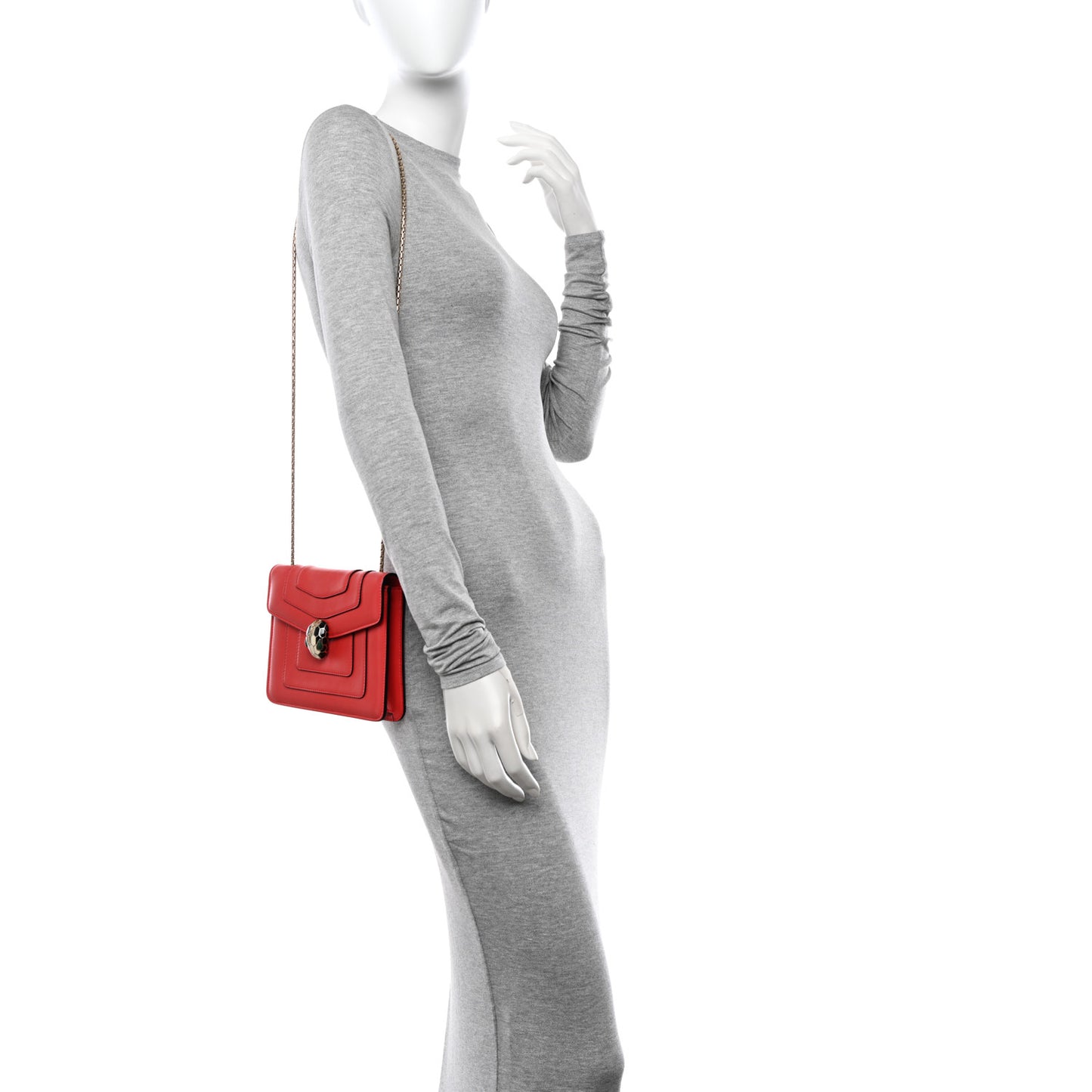 Calfskin Serpenti Forever Crossbody Bag Red