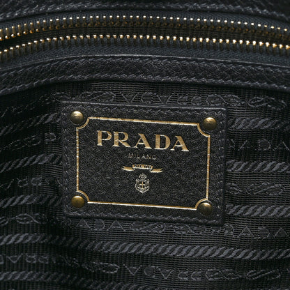 Prada Vitello Daino Shopping Tote Black 6 of 8