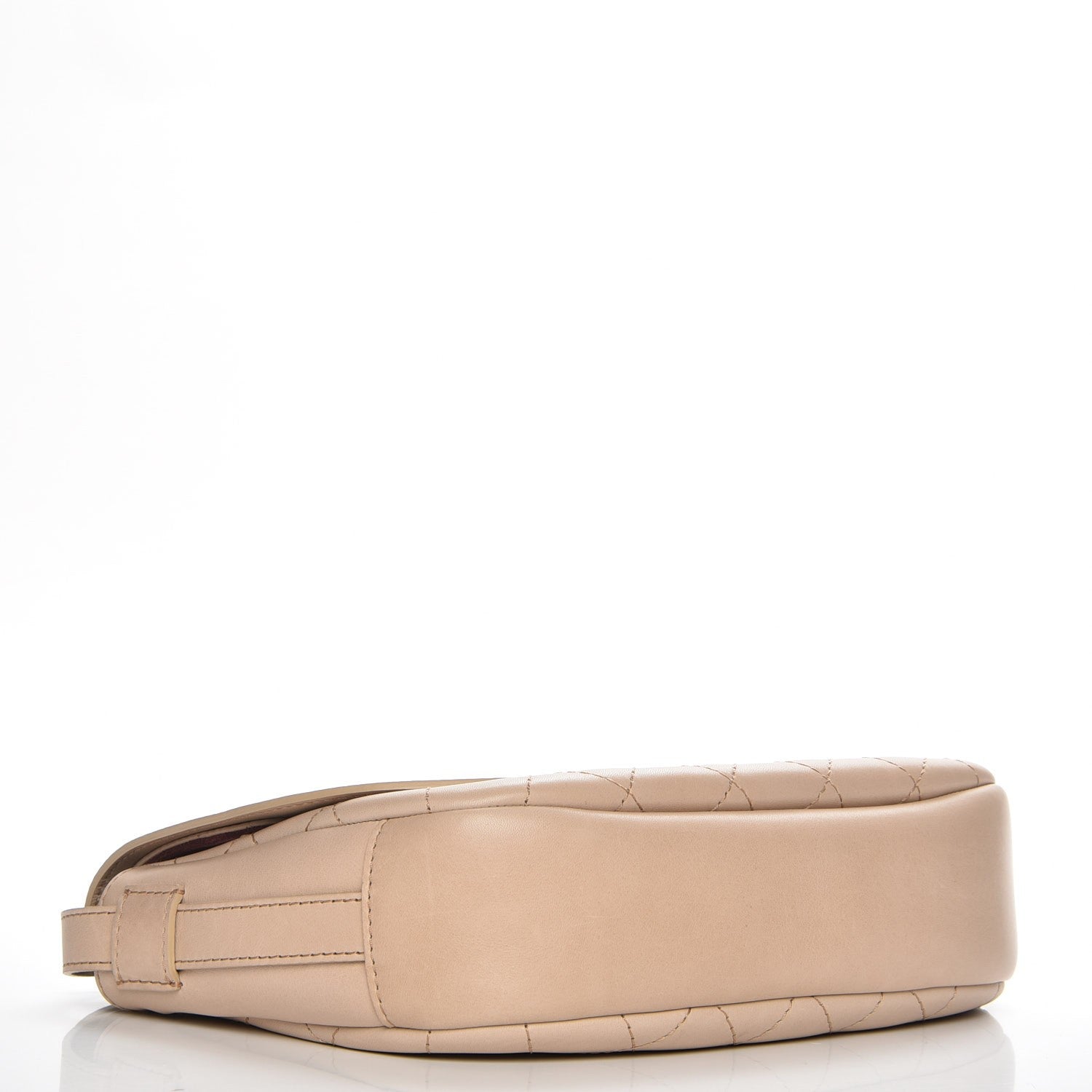 Chanel Calfskin Quilted Saddle Messenger Flap Beige 5 of 8