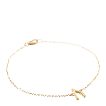 Jennifer Meyer 18K Yellow Gold Mini Wishbone Bracelet 1 of 5