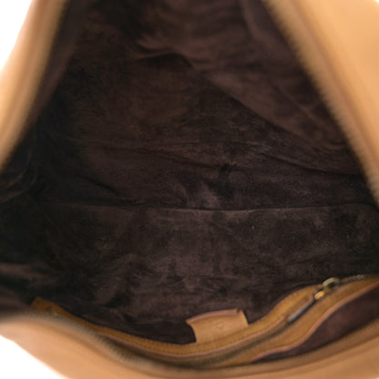 Gucci Calfskin Medium Horsebit Chain Hobo Tan 5 of 12
