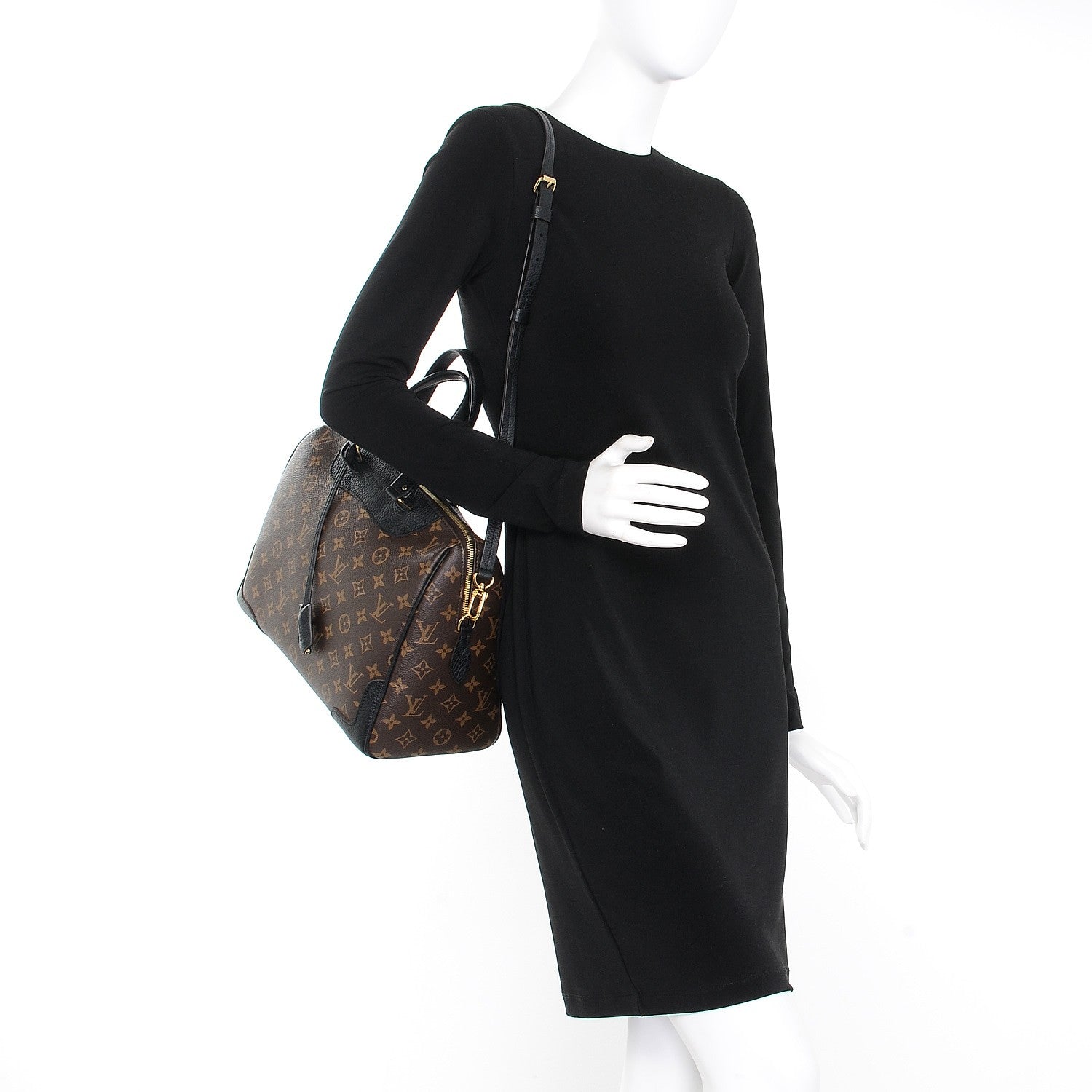 Louis Vuitton Monogram Retiro NM Black 2 of 13