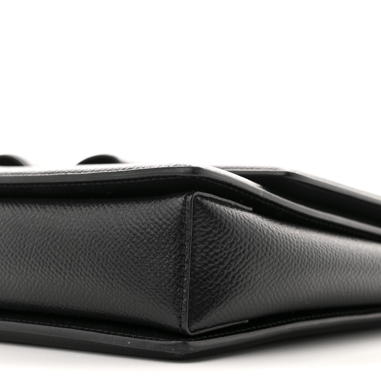 Salvatore Ferragamo Pebble Calfskin Ginny Vara Bow Shoulder Bag Black 10 of 10