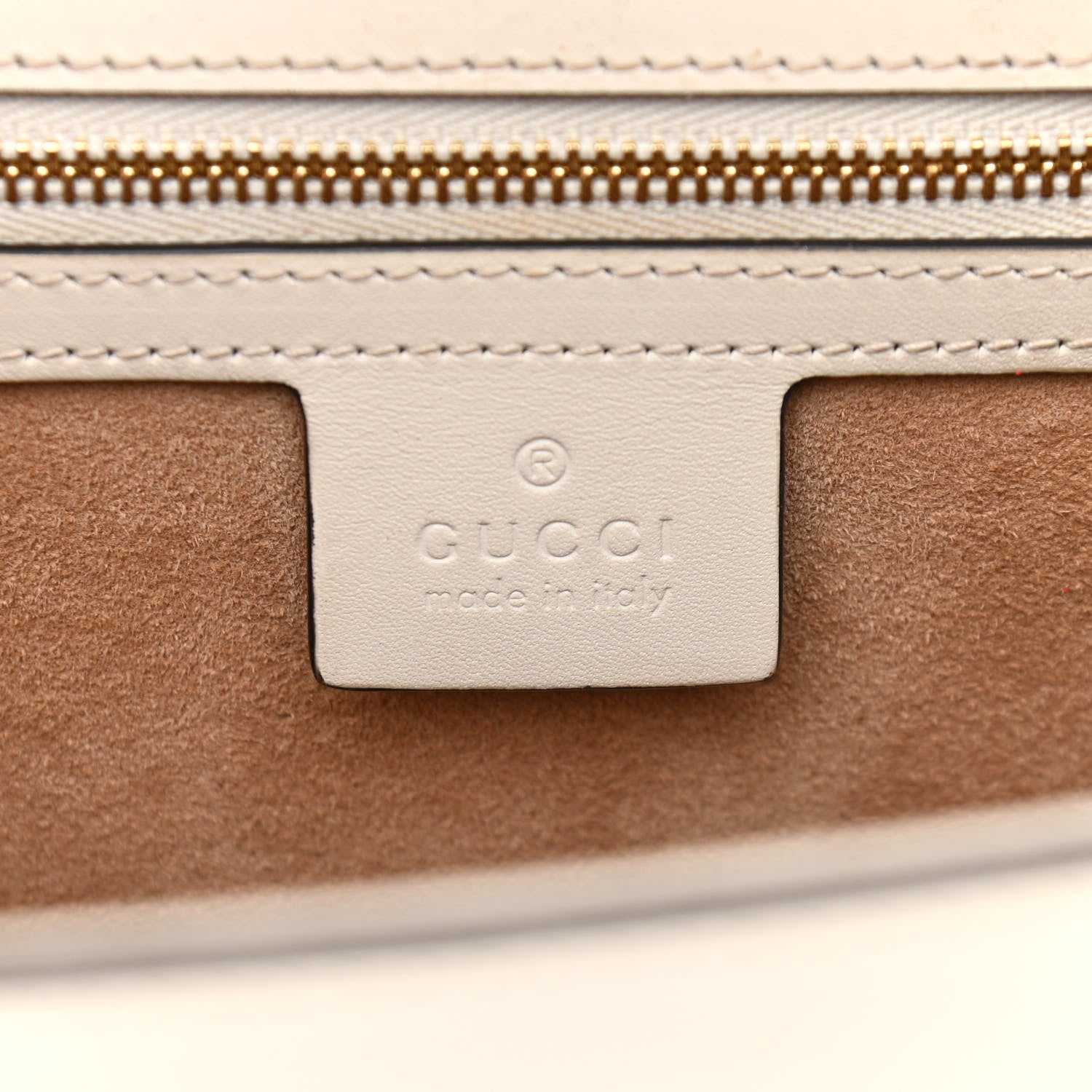 Gucci Calfskin Web Medium Sylvie Top Handle Bag White 6 of 15