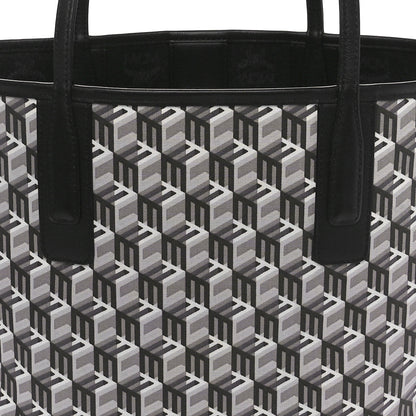 MCM Visetos Small Liz Reversible Shopper Tote Black 12 of 16