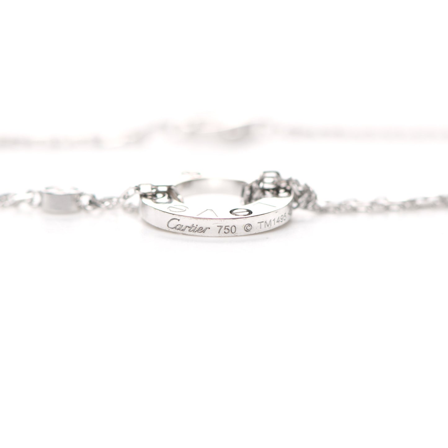 18K White Gold Diamond LOVE Bracelet