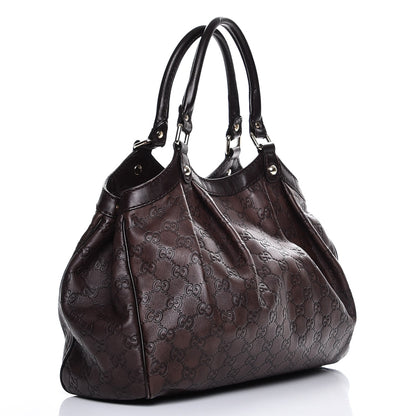 Gucci Guccissima Medium Sukey Tote Chocolate 3 of 7