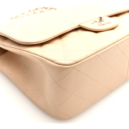 Chanel Caviar Quilted Jumbo Double Flap Beige 9 of 10