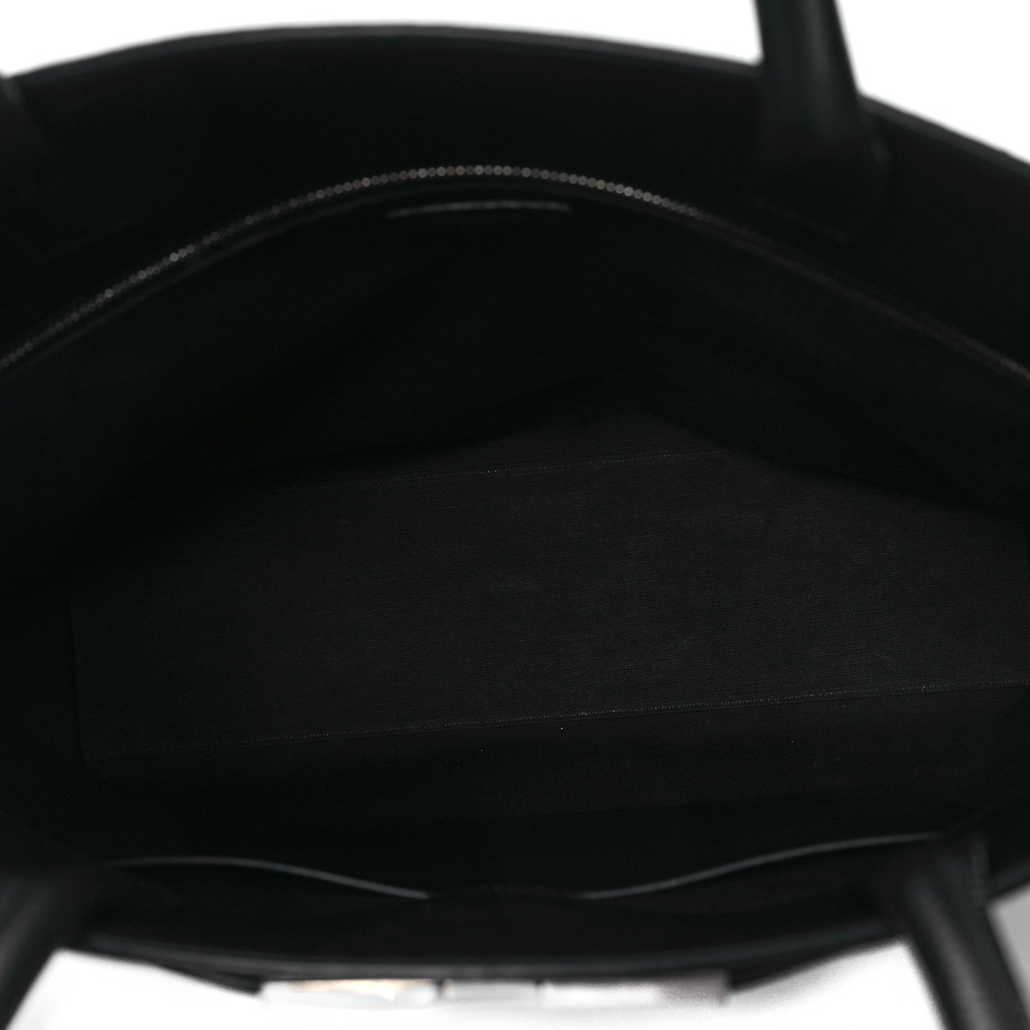 Saint Laurent Grained Calfskin Manhattan North South Shopper Tote Black 5 of 11