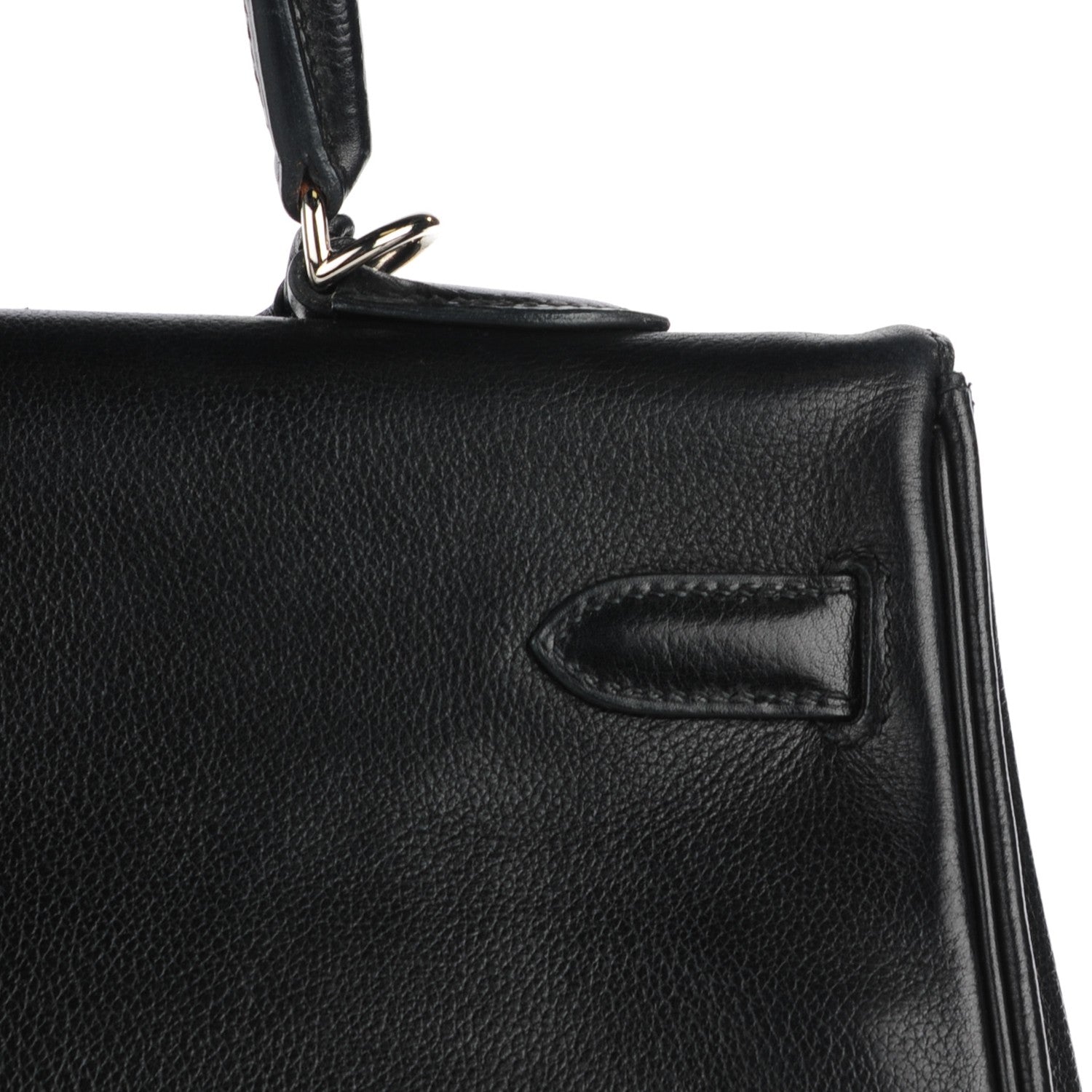 Hermes Evergrain Kelly Retourne 35 Black 10 of 19